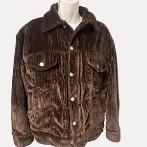BDG Brown Corduroy Bomber Jacket
